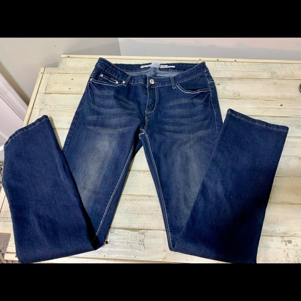 ❤️Diamonds & Threads You Go Girl Slim Boot Jeans- Sz 9